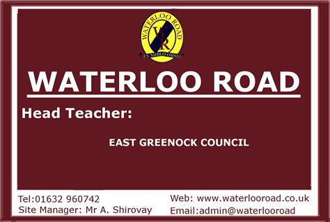 waterloo road headteachers in order.